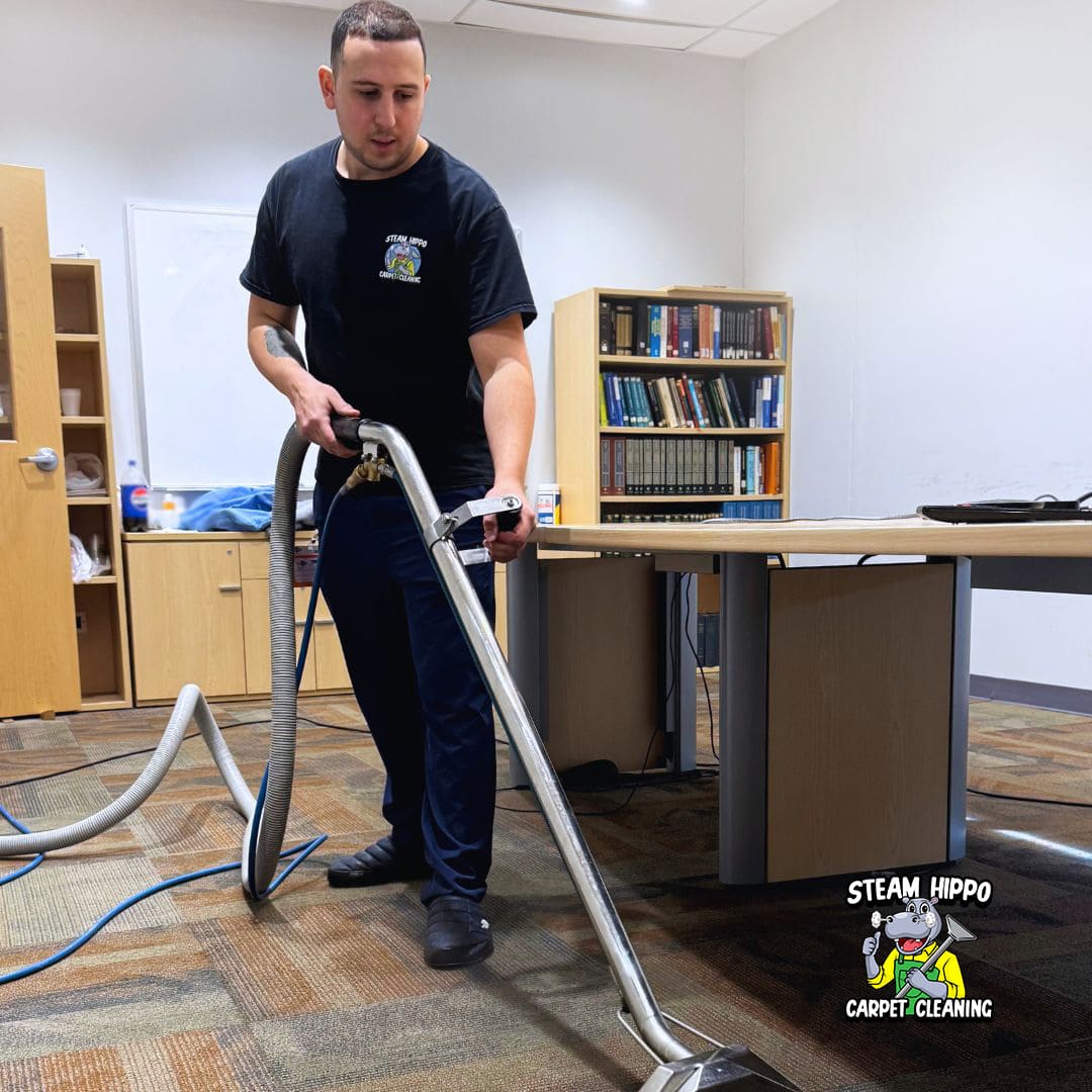 Retail store carpet cleaning