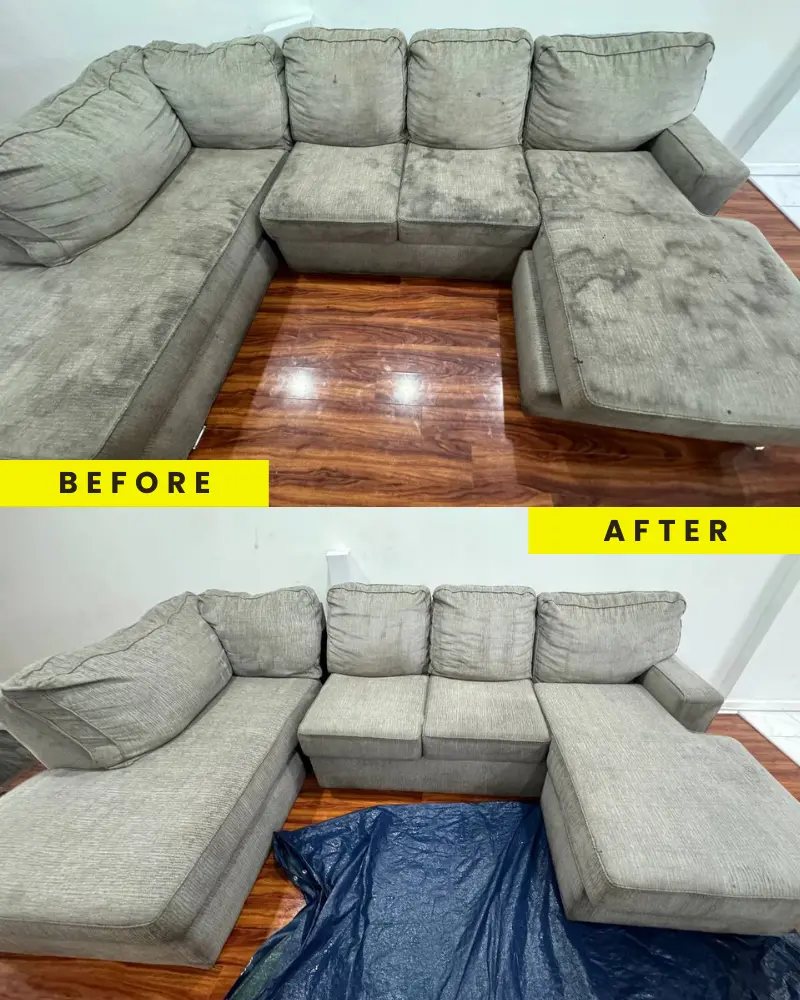 Example upholstery cleaning 3